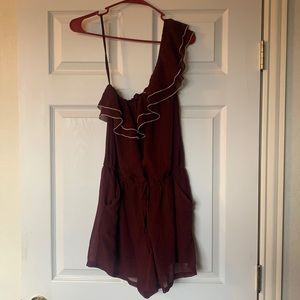 Burgundy Romper